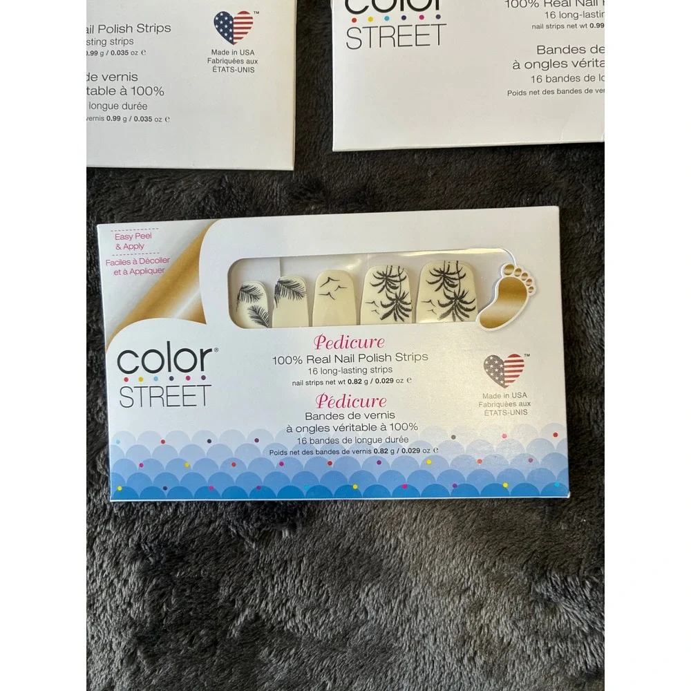 Color Street Nail Polish Strips Bundle Glitz and Glory Mermaid Palm Down 3 Sets